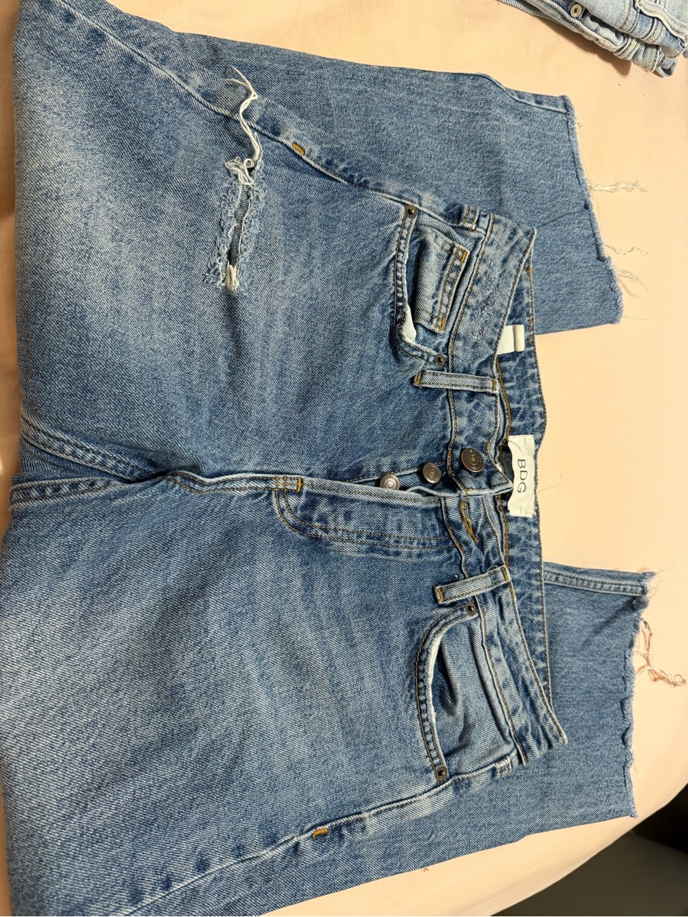 BDG Medium Blue High-Rise Distressed Women's Jeans